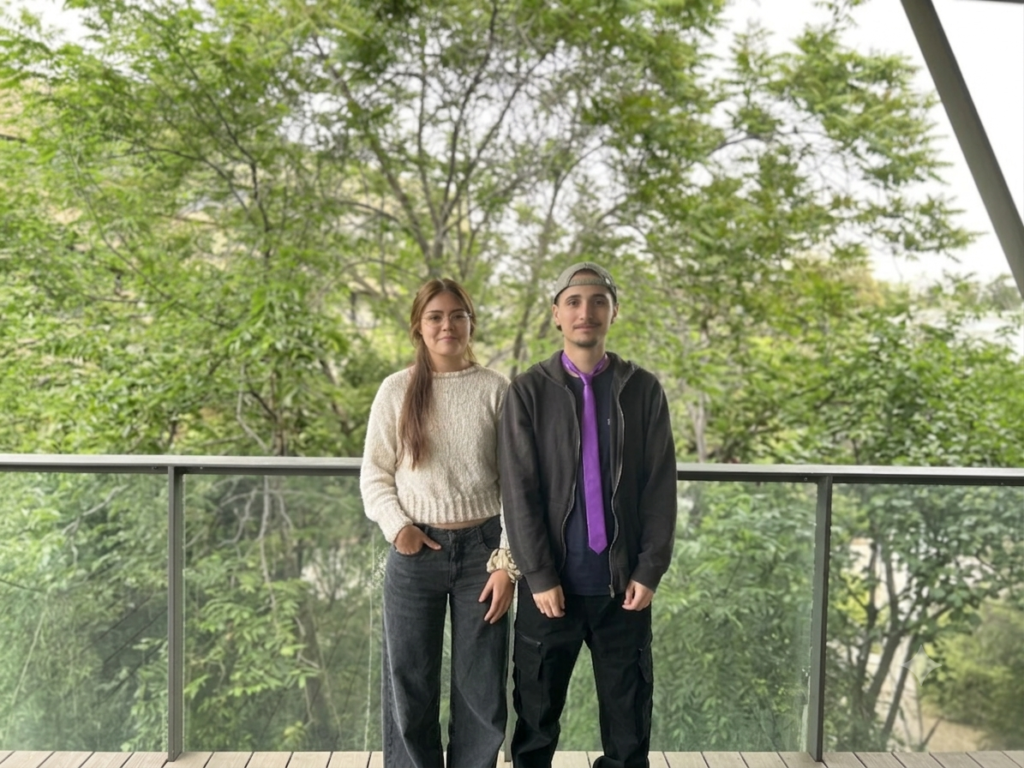 Equipo GenExplica (Izquierda a Derecha) Aranza Toledo, Joaquín García. Derechos Reservados, Autora: María José Jerez